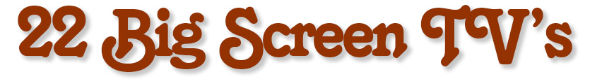 22 Big Screen TV's